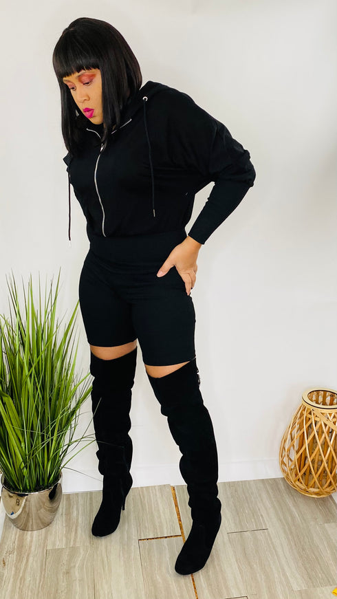 Take Control | black romper